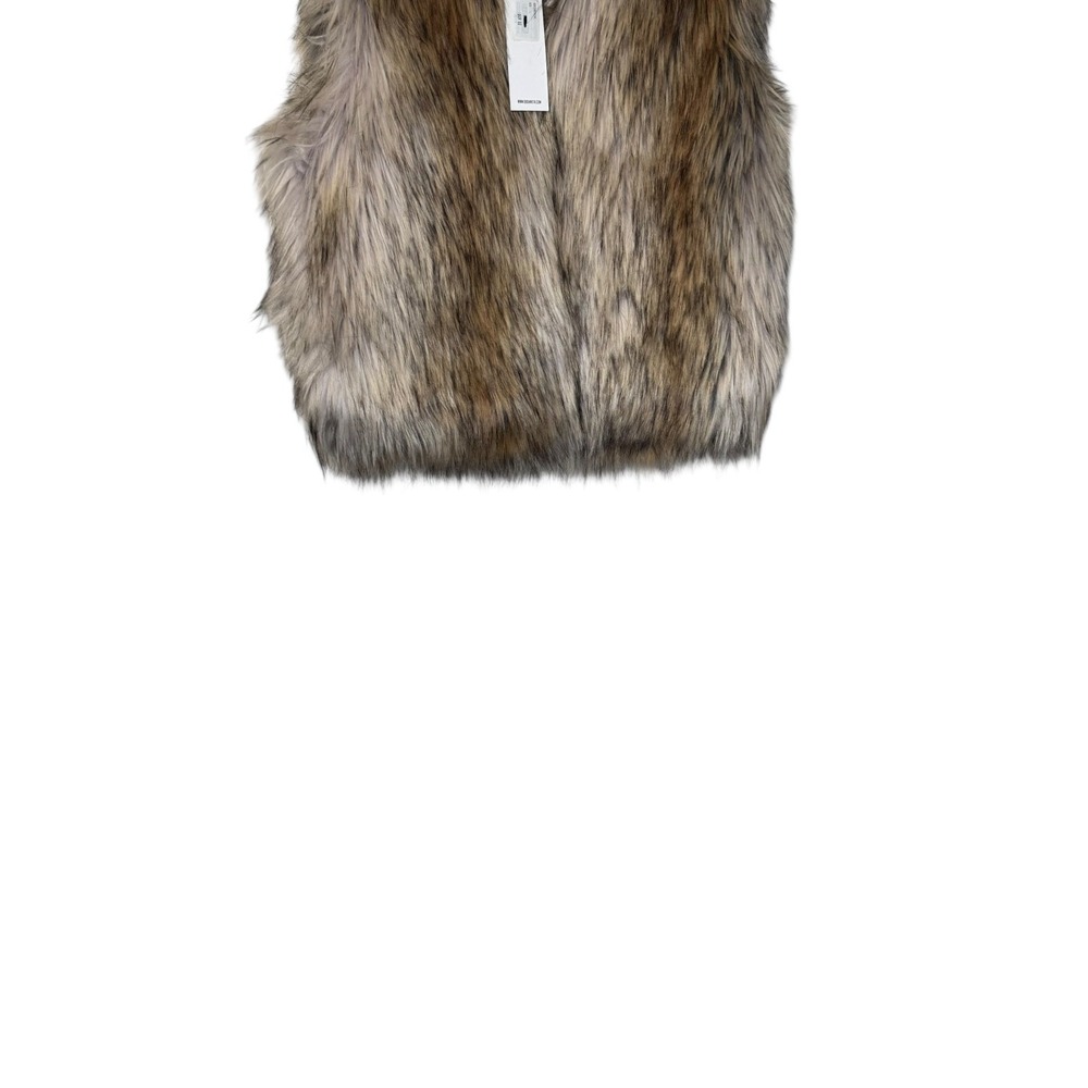 BB Dakota Womens Vest Sleeveless Faux Fur BJ301730 Bedrock City XS NWT - Picture 4 of 12